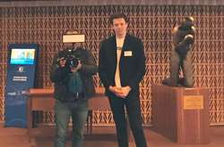 У ПАРЄ російський журналіст прийшов у футболці з написом free Savchchenko