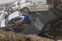 На трассе в Мексике столкнулись 50 машин