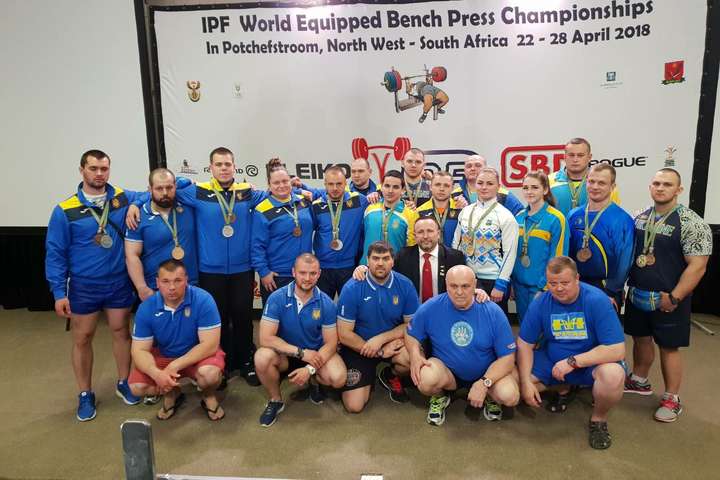 Збірна України зайняла третє командне місце на чемпіонаті світу з пауерліфтингу