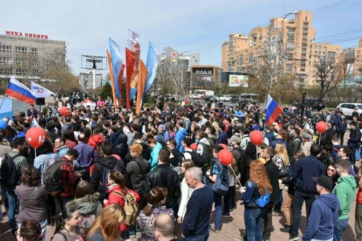 У Росії почалися протести «Він нам не цар»