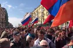 «Він нам не цар»: у Самарі протестувальники вийшли з прапорами Вірменії