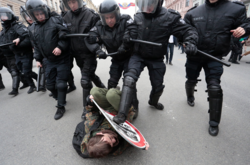 Затримання на акції протесту у Росії 5 травня