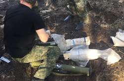 На Луганщині у згорілому лісі знайшли схованку із гранатометами