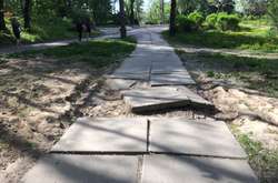 Парк Нивки на контрастах: квітуча природа межує зі смітниками і розвалинами (фотогалерея)