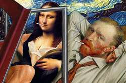 Шальная классика: Скандальные коллажи с персонажами легендарных полотен от Барри Кайта