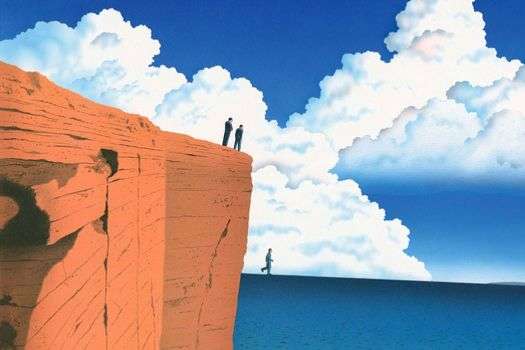 Оптическая иллюзия и обман зрения. Яркие сюрреалистичные рисунки Ги Бийю