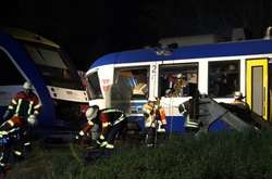 В Германии столкнулись товарный и пассажирский поезд