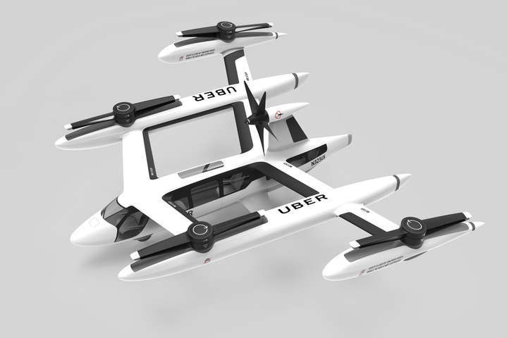 Uber представил прототип летающего такси