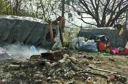 На Львівщині невідомі спалили табір ромів 