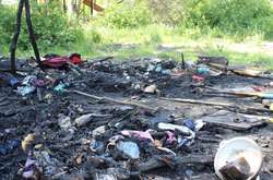  У Львівській області неподалік селища Рудне невідомі спалили ромський табір&nbsp; 