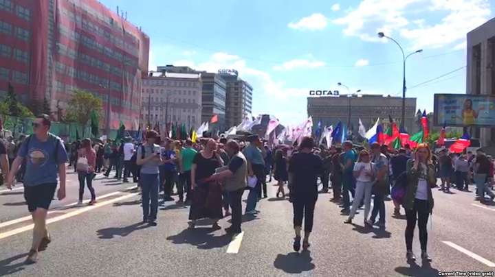Близько 30 осіб затримали в Москві після мітингу «За вільний інтернет»