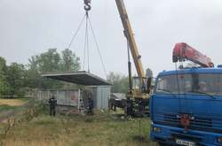 Місце будівництва на вулиці Малишка у Києві