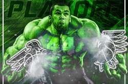 Кирило Фесенко у вигляді Халка