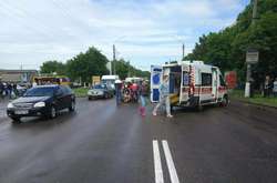 Місце смертельної ДТП у Борисполі