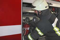 На гасінні пожежі працював особовий склад Київського гарнізону ДСНС