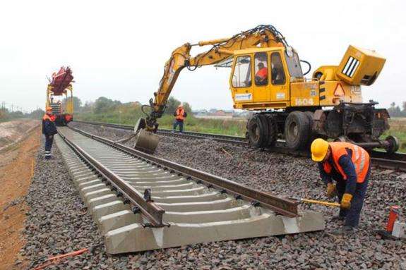 В «Укрзалізниці» стверджують, що будівництво швидкісної лінії між Києвом та «Бориспілем» вже виконано на 25 %