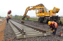 В «Укрзалізниці» стверджують, що будівництво швидкісної лінії між Києвом та «Бориспілем» вже виконано на 25 %