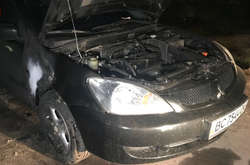 Автомобіль горів на вулиці Полковій