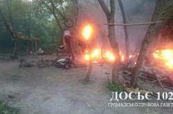На Тернопільщині спалили табір ромів