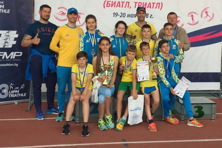 Фото ФСПУ - Українські спортсмени здобули сім нагород на змаганнях з п’ятиборства у Білорусі
