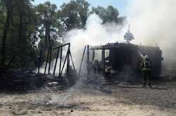  Внаслідок пожежі згоріло та розібрано 35 кв. м дерев&rsquo;яних конструкцій будинку 