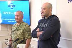 Аркадій Бабченко на брифінгу СБУ