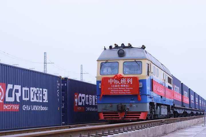 Китай запустив новий товарний поїзд до Білорусі: фото