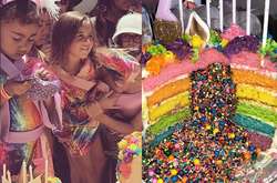 Ким и Кортни Кардашьян устроили гламурную вечеринку с единорогами