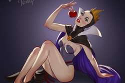 Художник превратил злодеек Диснея в коварных красоток в стиле пин-ап