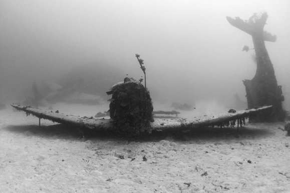 Подводное кладбище самолетов Второй мировой войны. Фотогалерея