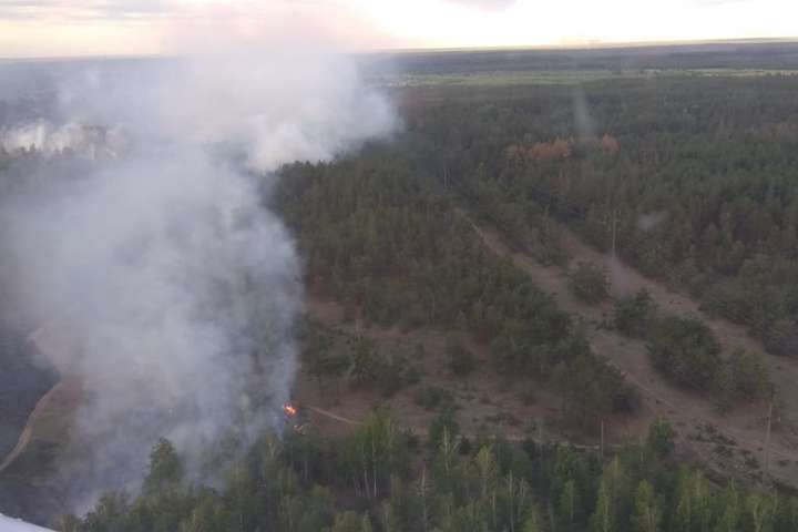 У Чорнобильській зоні досі палає пожежа на площі 5 гектарів