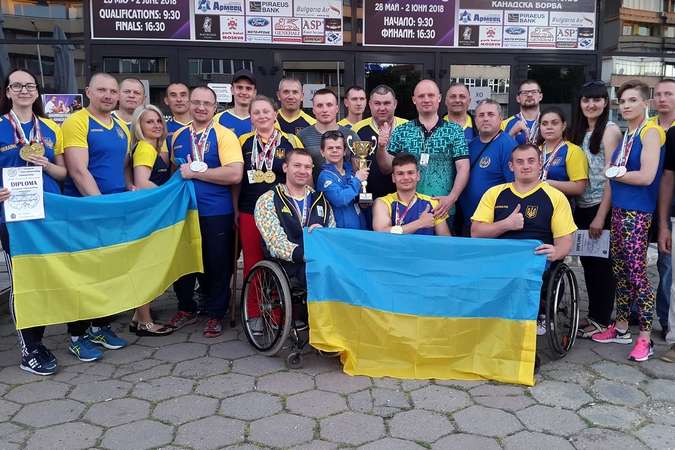 Українські спортсмени з інвалідністю вибороли більше 20 медалей на першості Європи з армспорту