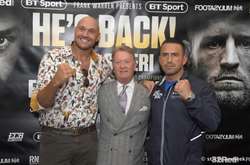 Тайсон Ф'юрі (зліва) та Сефер Сефері. Фото boxingscene.com