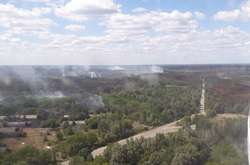Площа пожежі в зоні ЧАЕС скоротилася до 0,8 га (фото)