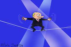 Російський карикатурист висміяв «Пряму лінію» Путіна