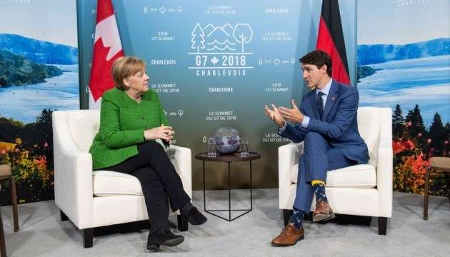 Меркель і Трюдо обговорили виклики світовій безпеці, які походять від Росії і КНДР