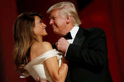 Мелания Трамп и ее муж президент США Дональд Трамп