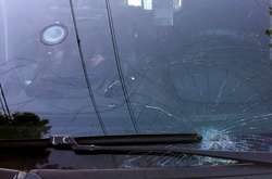 Машина &laquo;швидкої&raquo; після зіткнення