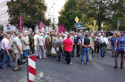 В центре Киева митингуют ветераны афганской войны