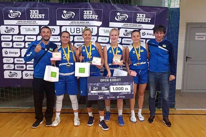 Жіноча збірна України з баскетболу 3х3 перемогла на турнірі в Польщі