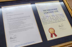 Сертифікат про набуття членства у Світовій асоціації автомобільних магістралей