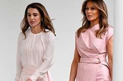Платья в пудровых тонах: Мелания Трамп и королева Рания покорили стильными луками