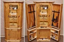 Как выглядит креативная мебель для хранения оружия. Фотогалерея