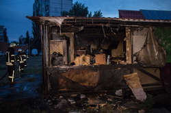 Наслідки пожежі у кафе на Березняках