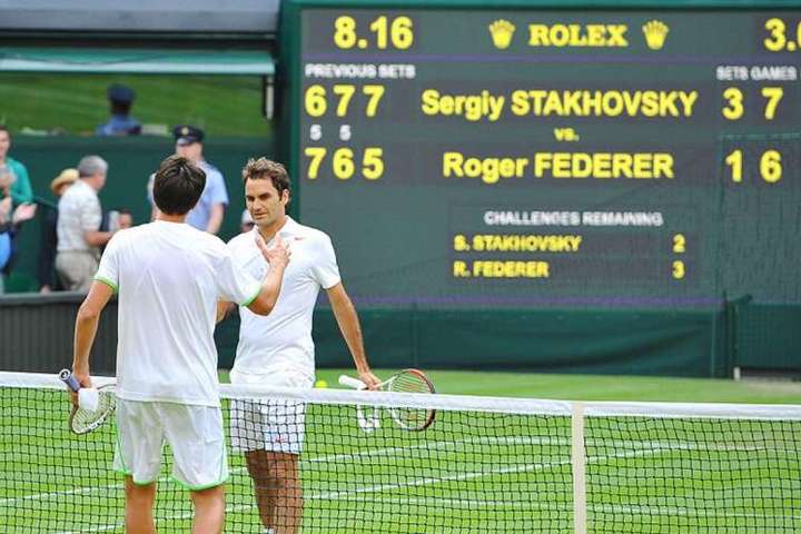 Стаховський зробив кумедне фото з Федерером під час тренування перед Вімблдоном (фото)