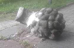 На Львівщині вандали розбили голову Пушкіну (фото)