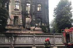 Ліквідація пожежі на вул. Межигірській, 27