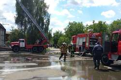 Ліквідація пожежі на комбінаті&nbsp; &laquo;Прогрес&raquo; 