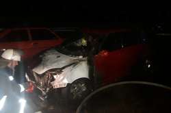 На Київщині вночі з невідомих причин згорів автомобіль (фото)