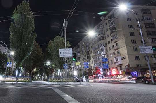 Ночной Киев: завораживающие снимки бульвара Леси Украинки